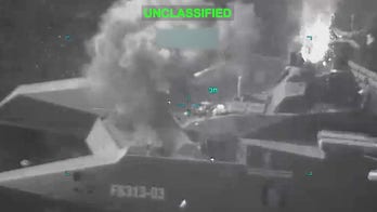 CENTCOM images show strikes on Iranian warships, including the Soleimani-class warship