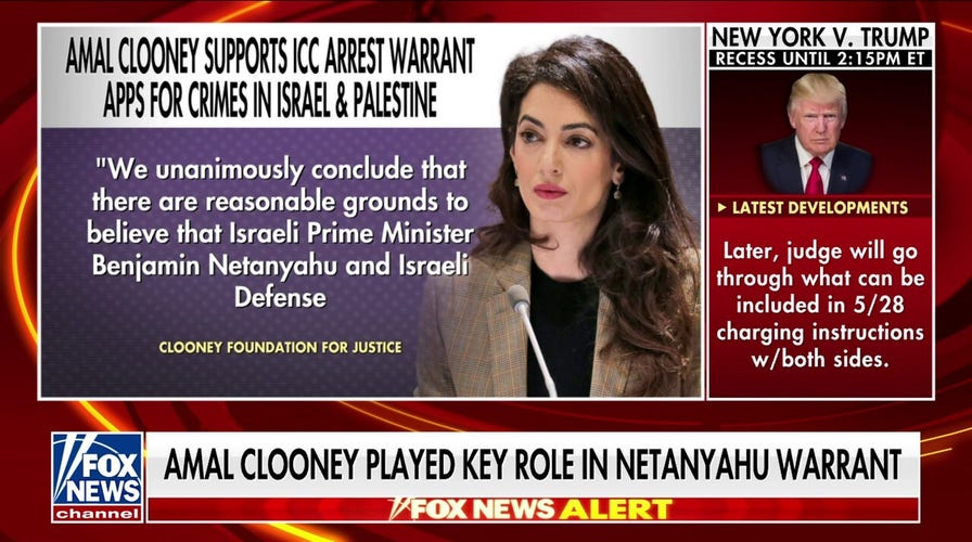 Amal Clooney at center of arrest warrant for Netanyahu