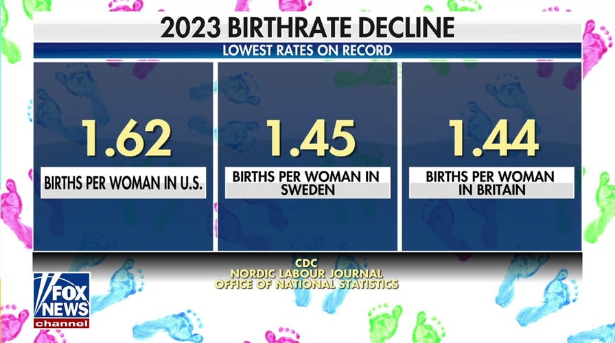 US birthrate falls to record low, sparking concerns 