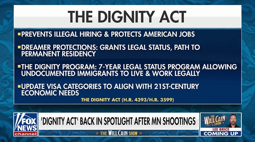 The 'Dignity Act' would grant legal status to certain illegal immigrants, GOP lawmaker explains