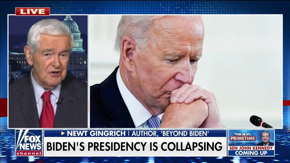 Newt Gingrich: It's 'very clear' that 'confused, weak, feeble' Biden will be a one-term president