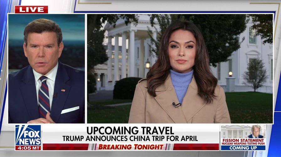 Trump announces China trip for April
