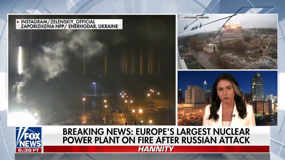Tulsi Gabbard on Zaporizhzhya nuclear power plant fire: ‘It’s unimaginable what the impacts of that will be’