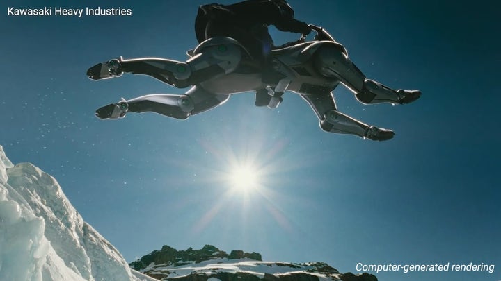 'CyberGuy': 4-legged hydrogen-powered robot you can actually ride