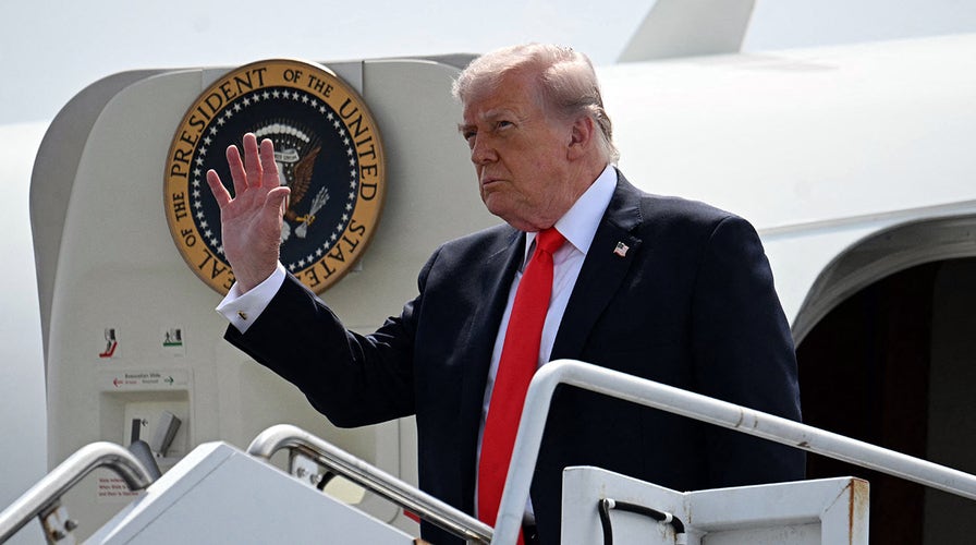  President Trump departs White House for China