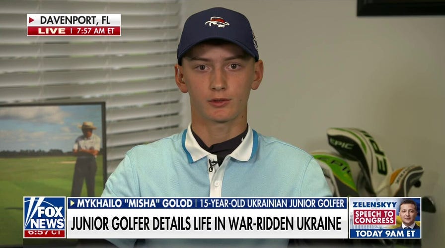 Ukrainian junior golfer gets warm welcome at PGA tournament: 'I felt really special'