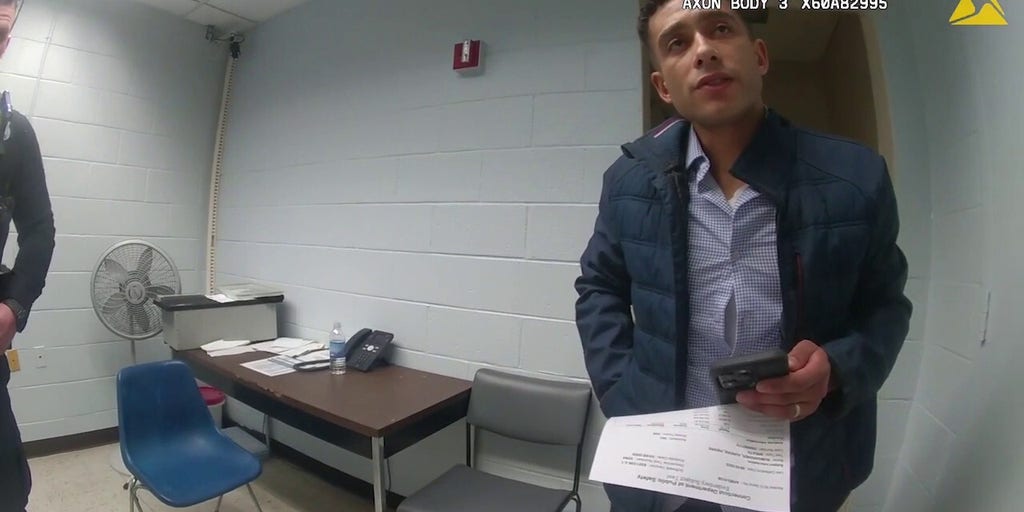 Police body camera footage shows Rep. Aundré Bumgardner as he is arrested for allegedly driving under the influence