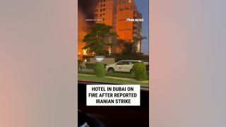 Hotel in Dubai on fire after reported Iranian strike