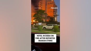 Hotel in Dubai on fire after reported Iranian strike