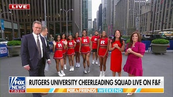 Rutgers University cheerleaders show off their moves on ‘Fox & Friends Weekend’