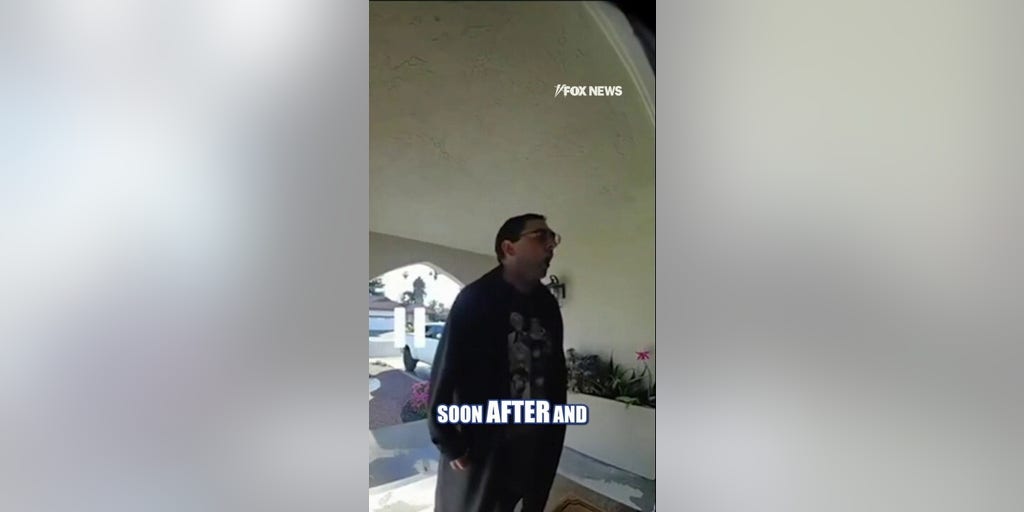 CRAZED suspect tries to BREAK DOWN homeowner's door