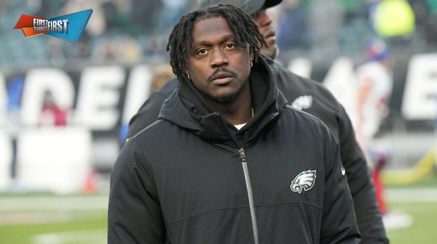 A.J. Brown spotted reading 'Inner Excellence' during Eagles-Packers | First Things First