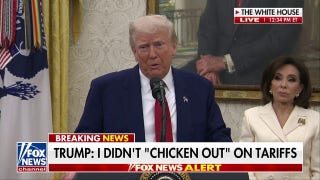 Trump calls CNBC reporter's question about tariffs 'nasty'