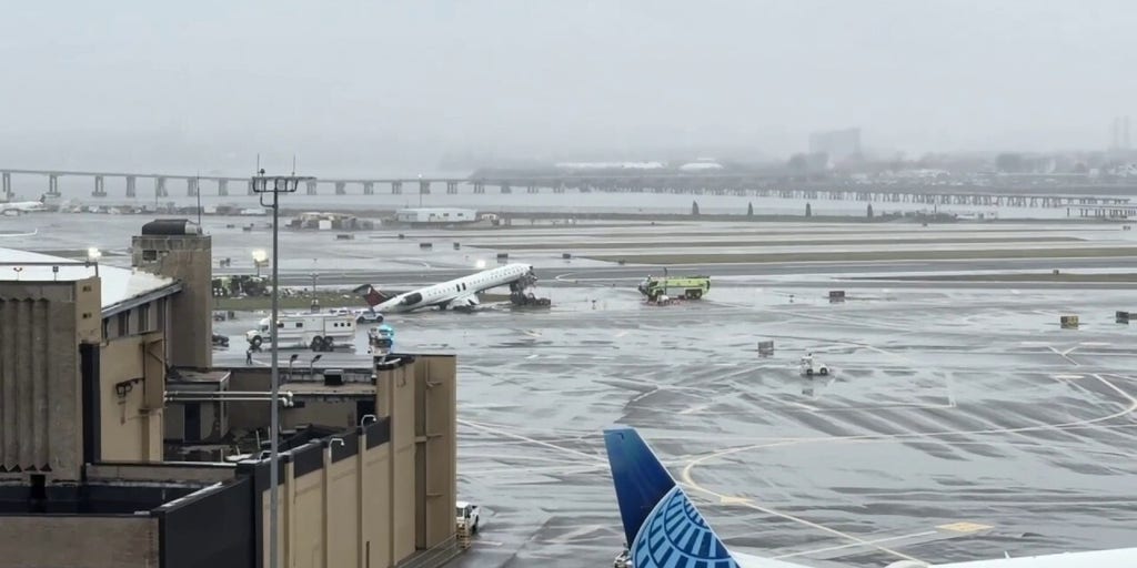 Ill-fated Air Canada jet remains in place at LaGuardia airport