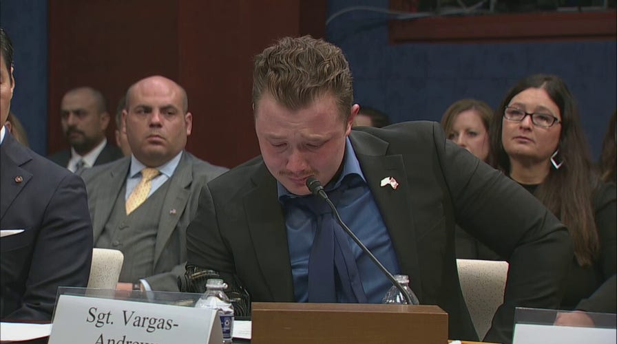 Marine sniper moved to tears during Afghanistan withdrawal testimony