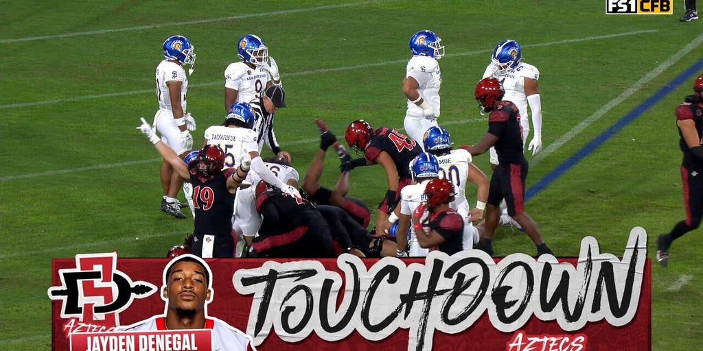 SDSU's Jayden Denegal rushes for one-yard TD, extending lead over SJSU