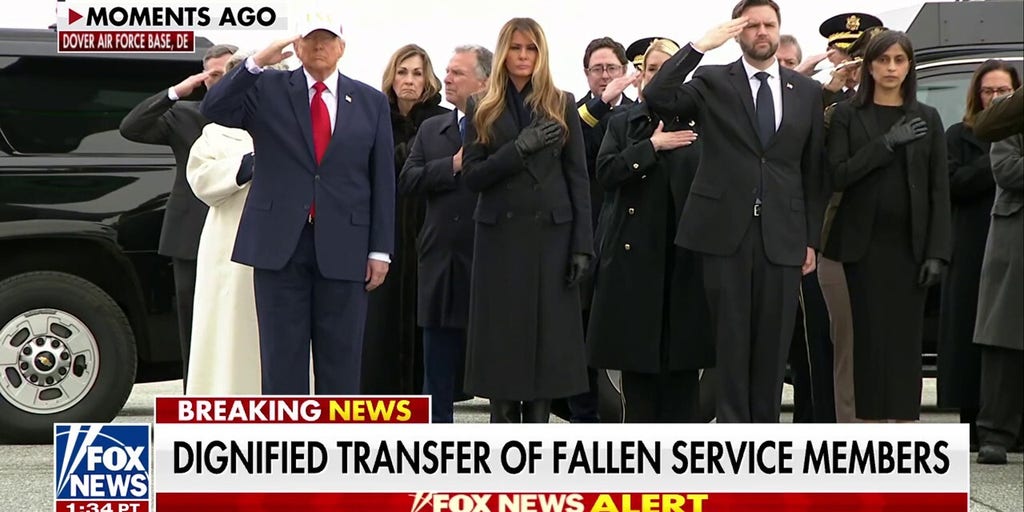 WATCH: Dignified transfer ceremony held for US service members killed in Iran conflict