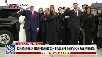 WATCH: Dignified transfer ceremony held for US service members killed in Iran conflict