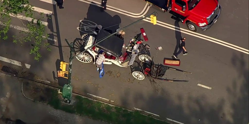 Overturned horse-drawn carriage leaves teen critically injured in Central Park