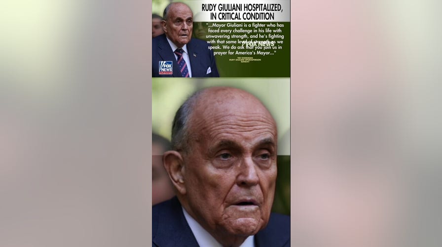 Rudy Giuliani hospitalized in CRITICAL but stable condition