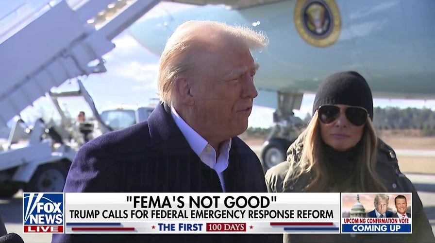 Trump’s promises FEMA reform or abolishment as he tours hurricane-ravaged North Carolina