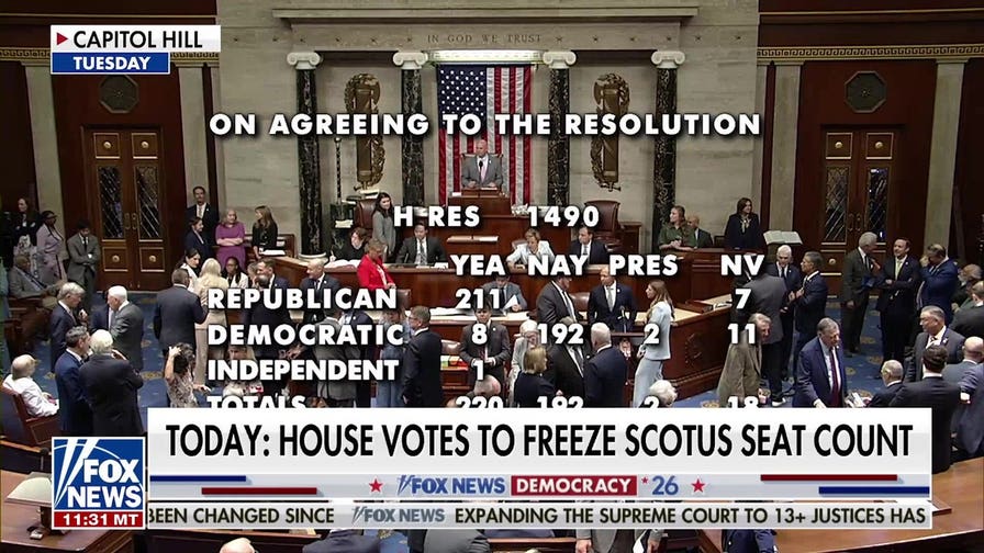 House votes on amendment to keep Supreme Court at nine justices