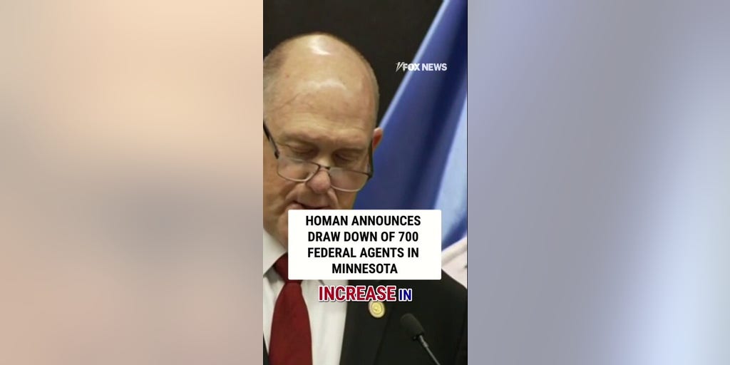 Homan announces draw down of 700 federal agents in Minnesota