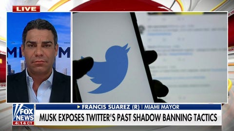 Miami Mayor Francis Suarez: 'No one is surprised' over Twitter's shadow banning