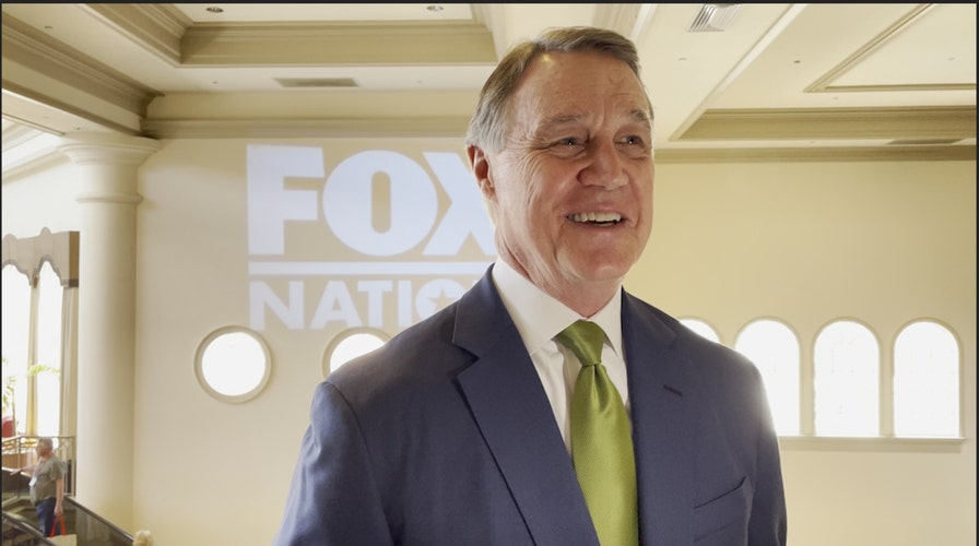 Former Georgia Sen. David Perdue at CPAC 2022