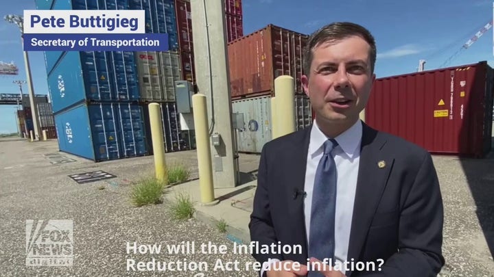 Pete Buttigieg talks Inflation Reduction Act and flight cancelations