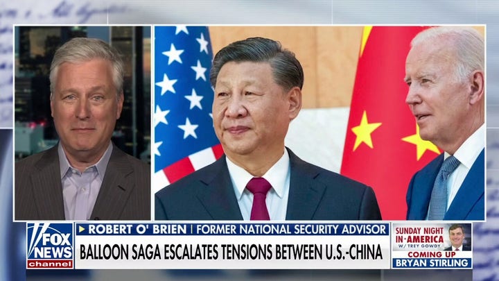 The China spy balloon was a national humiliation: Robert O'Brien 