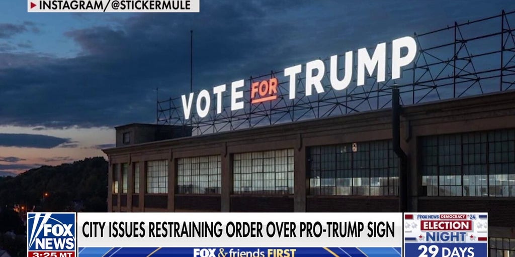 New York company fighting back after facing court order over large Trump sign