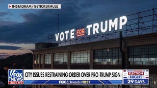 New York company fighting back after facing court order over large Trump sign - Fox News