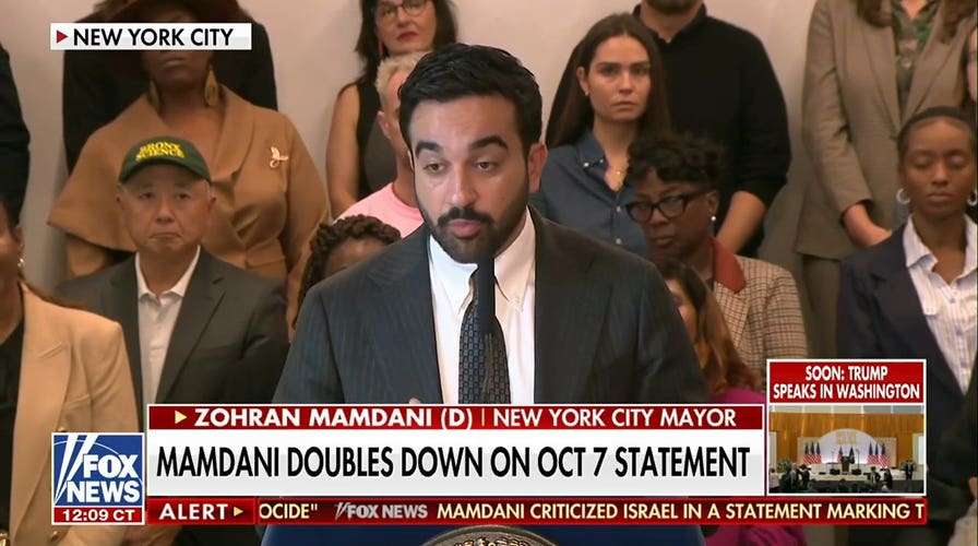 Mamdani doubles down on Oct. 7 statement