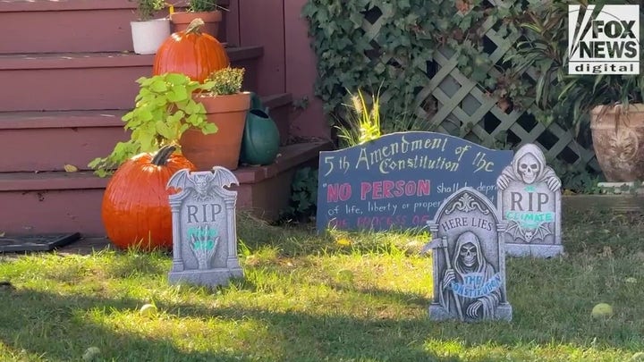 Top liberal judge knocked for politically charged Halloween display