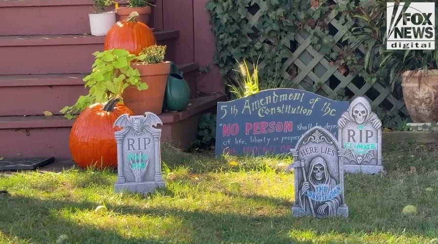 Top liberal judge knocked for politically charged Halloween display
