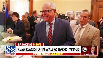 Trump reacts to Kamala Harris tapping Tim Walz as running mate: 'I can't believe it'