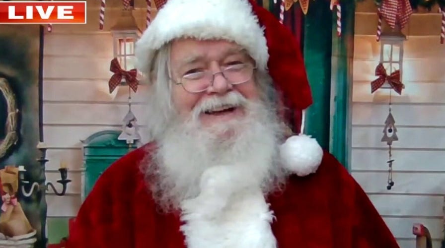 Santa Claus talks about his long night of delivering presents 