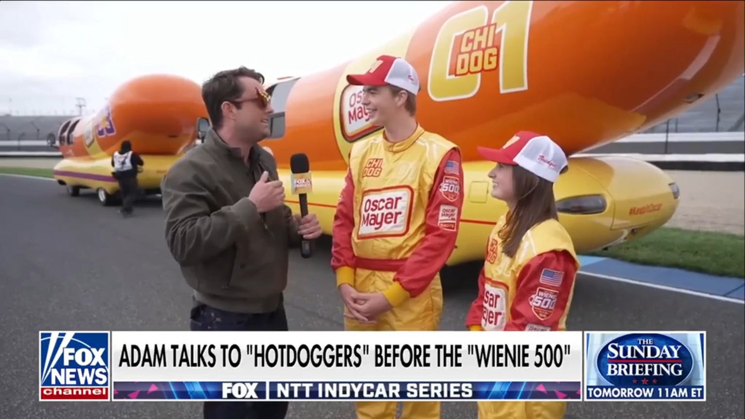 Oscar Mayer Wienermobiles race in second annual 'Wienie 500' at Indy 500