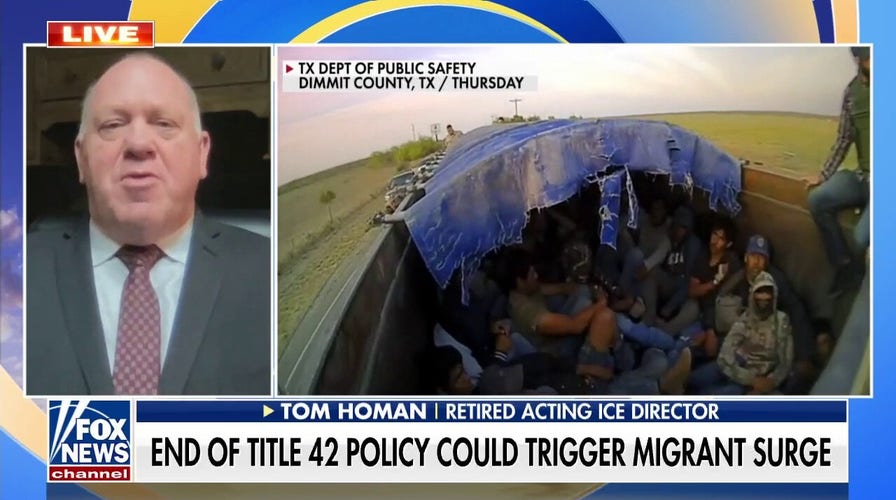 Tom Homan: Biden has 'lost operational control' of border, predicts 'uncontrollable surge' of migrants