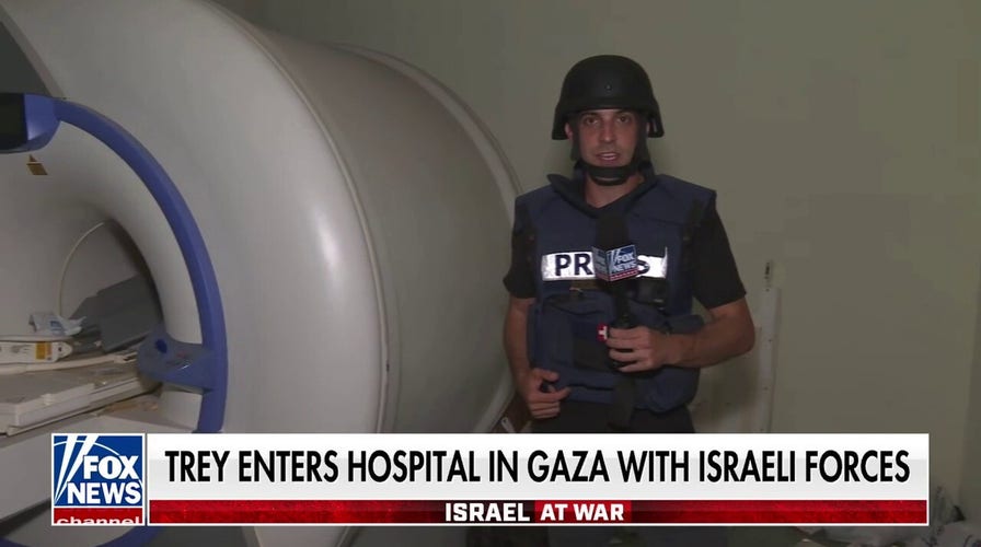 Trey Yingst enters Gaza hospital with Israeli military