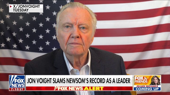 Jon Voight goes off on Gavin Newsom: 'You're nothing but a lying dog' 