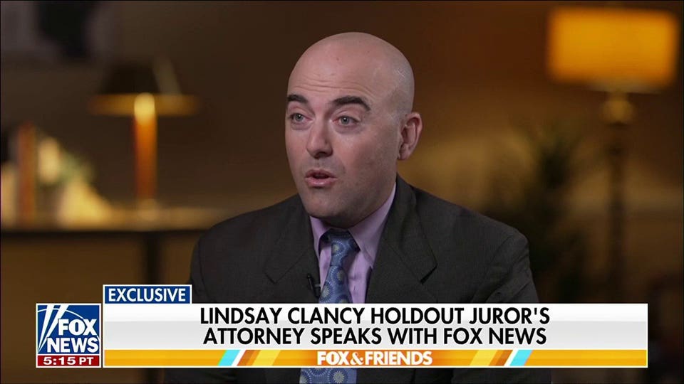 Holdout juror’s attorney in Lindsay Clancy trial slams defense: 'Lost his mind'