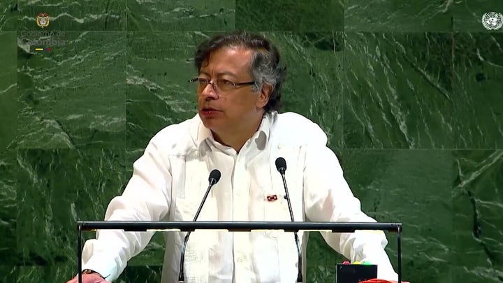 Far-left Colombian president slams Trump's anti-drug policy as tool of power, not cocaine control