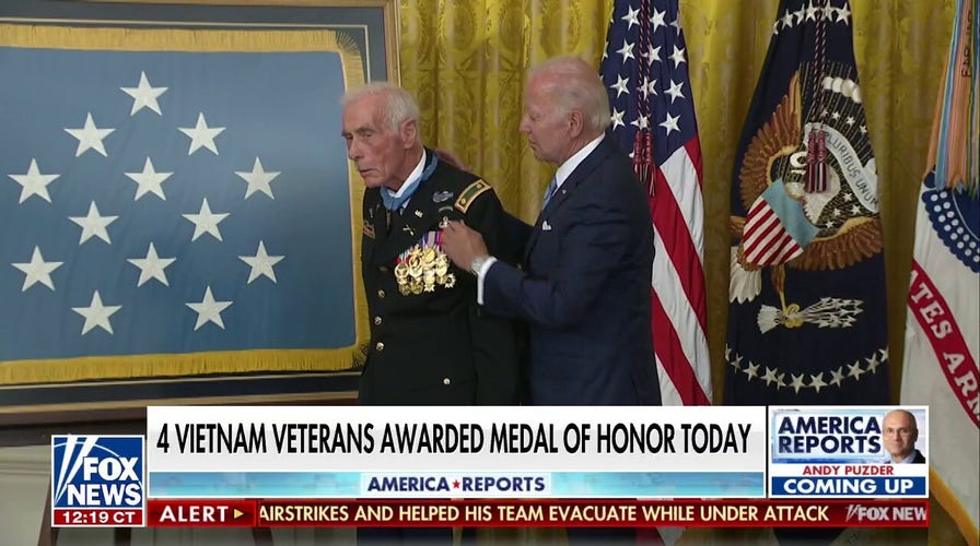 Biden Awards Medal Of Honor To Four Vietnam Veterans