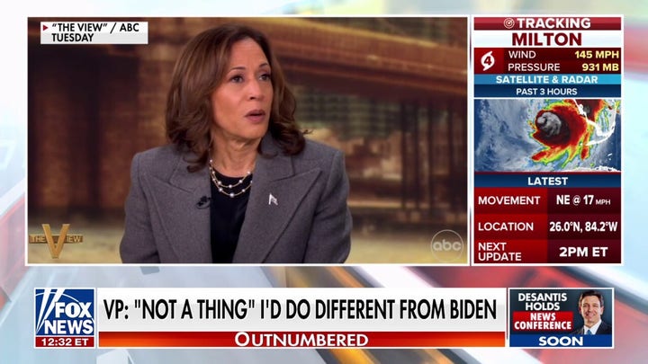 Kamala Harris admite que 'no hay nada' que haría de forma diferente a Biden en 'The View,'