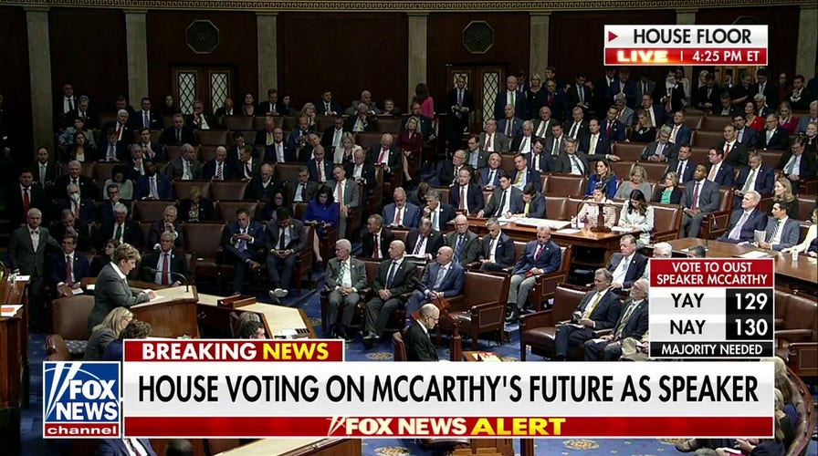 US House votes on motion to vacate speaker chair