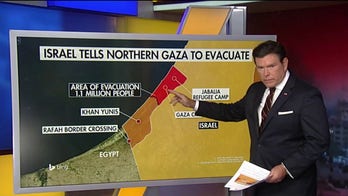 Bret Baier breaks down Gaza evacuation on the touchscreen