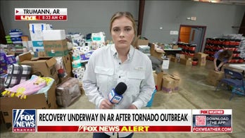 FOX Weather in Arkansas examining tornado damage