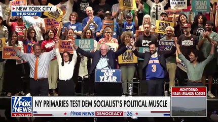 Mamdani, Sanders rally for far-left Democrats ahead of NY primaries